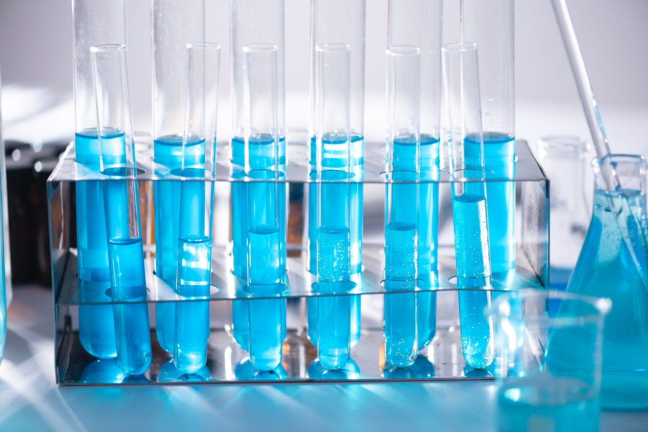 Analytical testing with laboratory glassware